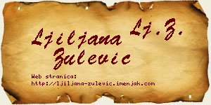 Ljiljana Zulević vizit kartica